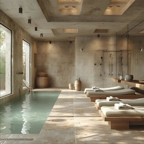 Ornament Beton Mandala Grau