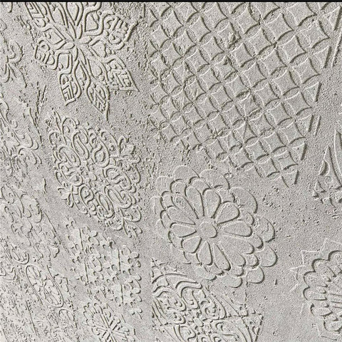 Ornament Beton Mandala Grau