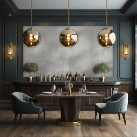 Ornament Beton Mandala Grau