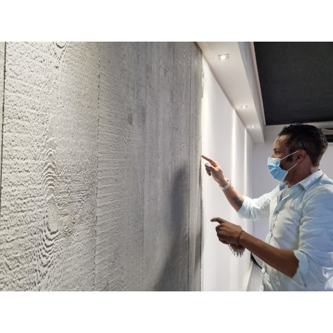 XSTONE Concrete wallpaper board shell optics