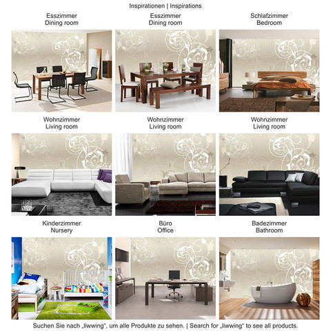 Fototapete Schlafzimmer Beige Ornament Tribal� no. 17