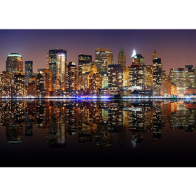 Vlies Fototapete no. 20 | New York Lights Skyline USA...