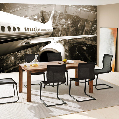 Fototapete Skyline Flugzeug Urlaub braun sephia� no. 48