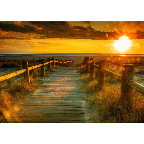 Fototapete Sonnenaufgang Strand Meer Felsen Sunset� no. 64