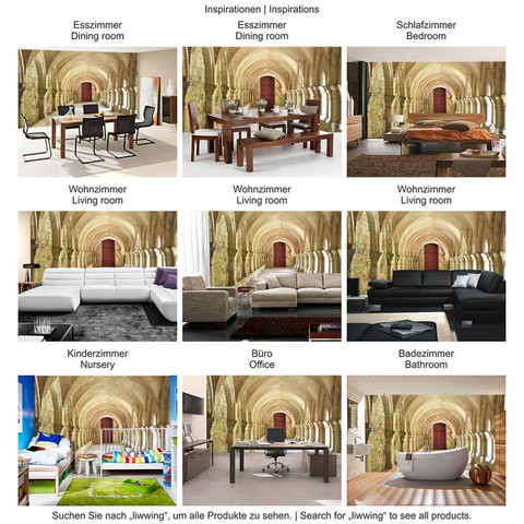 Fototapete Arkaden 3D Perspektive Gew�lbe S�ulen Spanien� no. 65