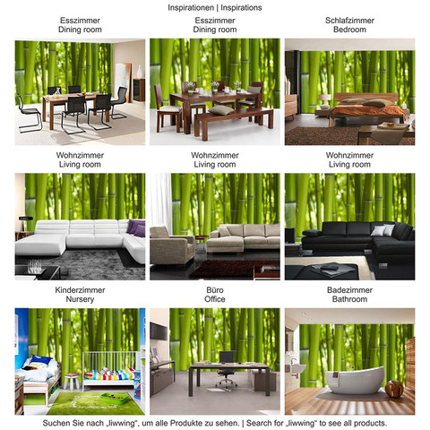 Vlies Fototapete no. 71 | Dream of Bamboo Bambus Tapete Wald Wood Forest Jungle Dschungel Garten Natur Baum Gras grn