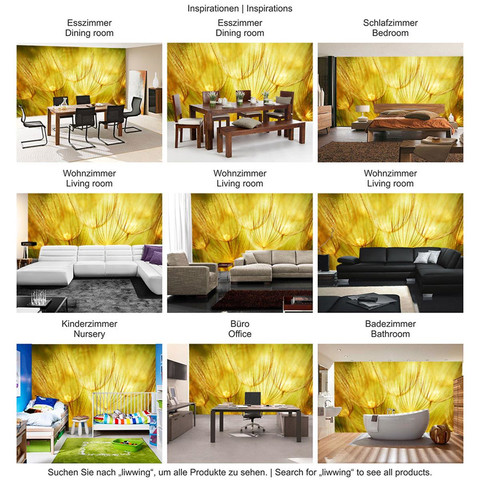 Fototapete Pusteblume L�wenzahn Ocker gelb beige� no. 73