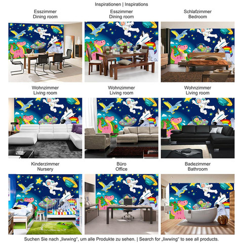 Fototapete Kinderzimmer Weltraum Star All Weltall Kosmonaut Mond Sterne no. 89