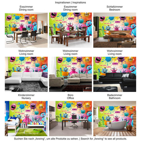 Fototapete Kinderzimmer Comic Party Knuddel Monster� no. 92