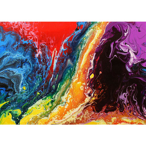 Vlies Fototapete no. 106 | Rainbow Wall Kunst Tapete Bunt Abstrakt Hintergrund Dekoration bunt