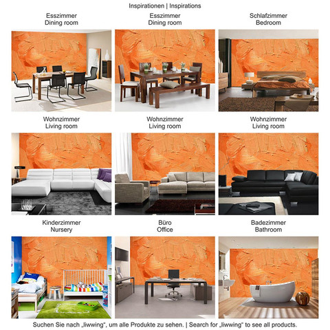 Fototapete Wischtechnik Spachtel Hintergrund farbige orange� no. 108