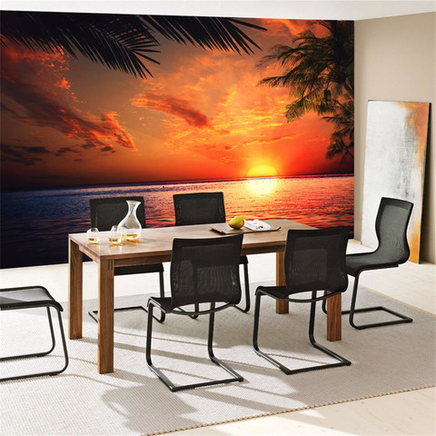 Fototapete Sonnenaufgang Meer Strand Beach Sonnenuntergang Palmen no. 117