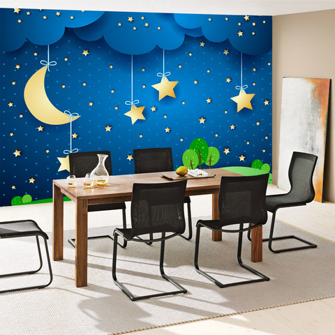 Fototapete Sternenhimmel Stars Sterne Leuchtsterne Nachthimmel Mond no. 120