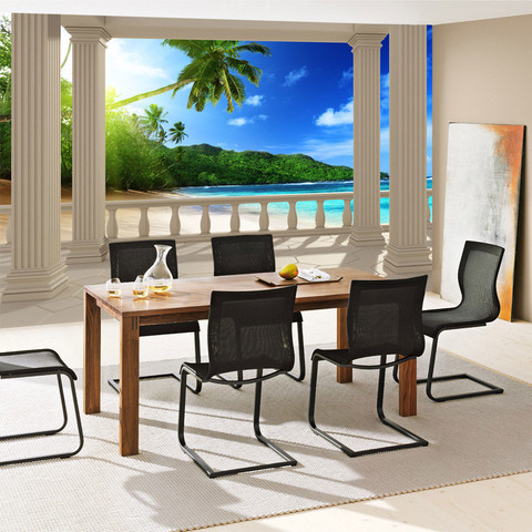 Fototapete Ausblick Terrasse Seeblick Strand Beach Meer Sonne Palmen no. 121