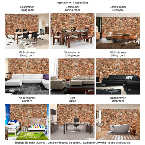 Fototapete Stein Steinoptik Steine Mauer Steintapete no. 156