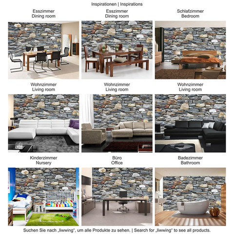 Fototapete Stein Steinoptik Steine Mauer Steintapete no. 161