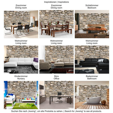 Fototapete Stein Steinoptik Steine Mauer Steintapete� no. 166