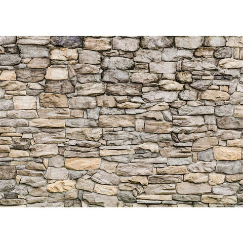Vlies Fototapete no. 166 | Steinwand Tapete Steinwand Steinoptik Steine Wand Mauer Steintapete beige