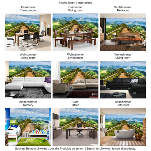 Fototapete Berge Aussicht Alpen Urlaub wandern� no. 167