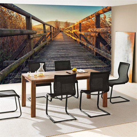 Fototapete Holzweg Sonnenaufgang Romantisch Aussicht� no. 175