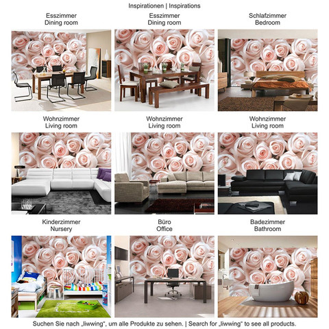 Fototapete Blumen Rose Bl�ten Natur Liebe Love Bl�te Rosa� no. 185