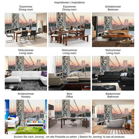 Fototapete Skyline Brcke Bridge Sonnenuntergang no. 187