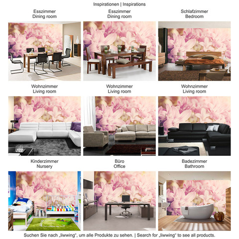 Fototapete Blumen Bl�te Natur Rosa� no. 195