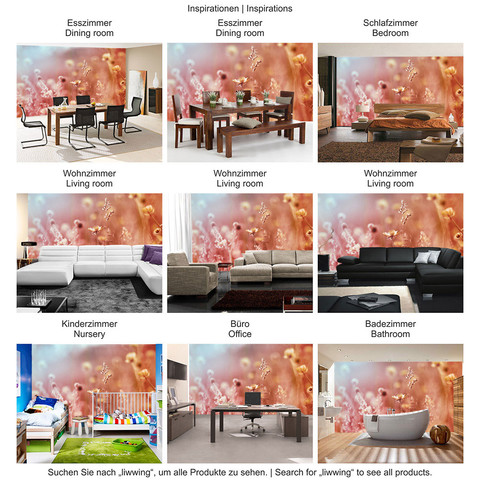 Fototapete Blumen Bl�ten Natur Rosa Wiese� no. 198