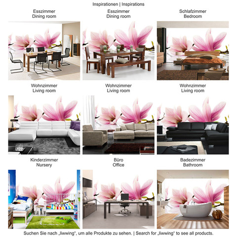 Fototapete Orchidee Blumen Blumenranke Rosa Natur Pflanzen Abstrakt no. 202