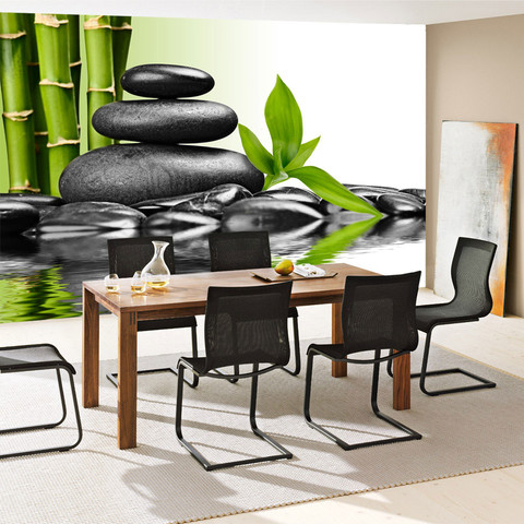 Fototapete Steine Wasser Natur Abstrakt Ruhe� no. 203