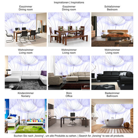 Fototapete Pusteblume L�wenzahn Wei� Natur� no. 207