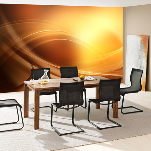 Fototapete Abstrakt Wellen Entspannung Gelb no. 209