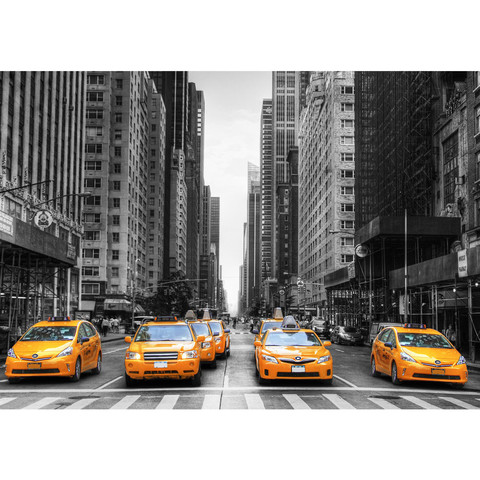 Fototapete Manhattan Skyline Taxis City Stadt Skyscapers no. 210