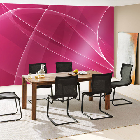 Fototapete Abstrakt Wellen Entspannung Pink� no. 211