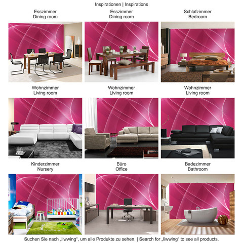 Fototapete Abstrakt Wellen Entspannung Pink� no. 211