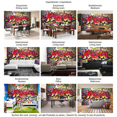 Fototapete Kinderzimmer Graffiti Streetart Graffitti Sprayer bunt no. 220