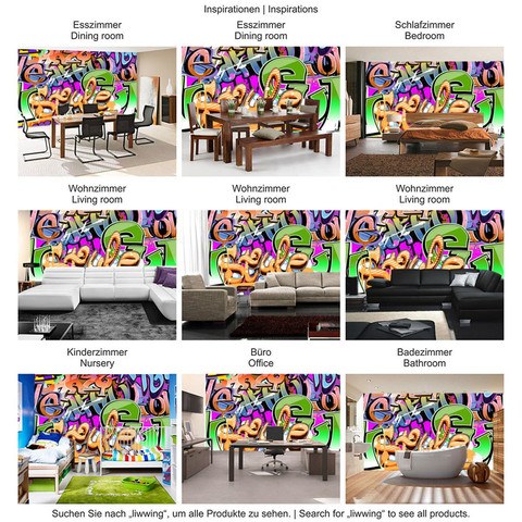 Fototapete Kinderzimmer Graffiti Streetart Graffitti Sprayer bunt no. 221