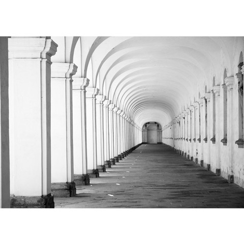 Fototapete Arkaden 3D Perspektive Gew�lbe S�ulen Steinwand� no. 224