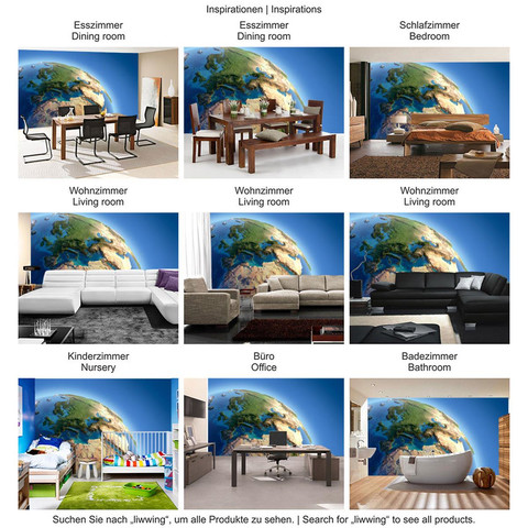 Fototapete Erde Weltraum Planet Blau� no. 230