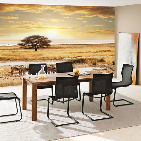 Fototapete W�ste Tiere Zebras Sonnenaufgang Natur� no. 236