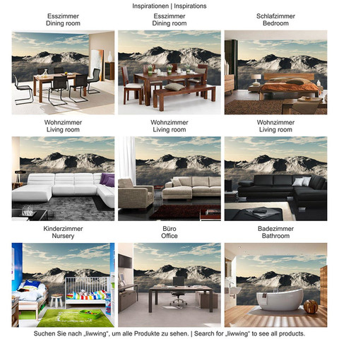 Fototapete Gebirge Himmel Wolken Sonne� no. 244