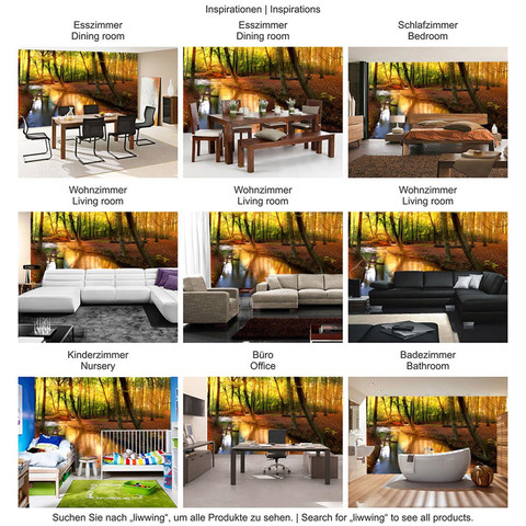 Fototapete Wald B�ume Natur Sonne Wasser� no. 252