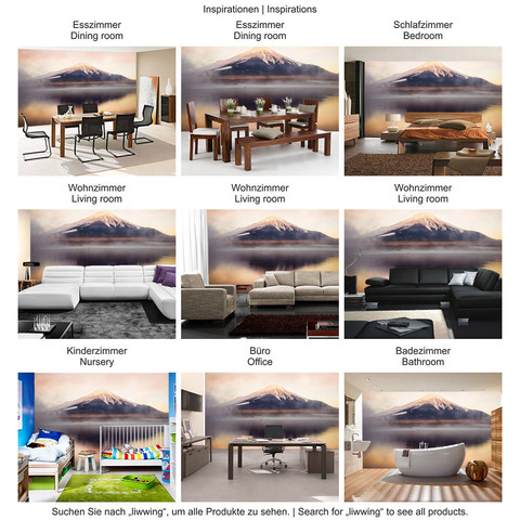 Fototapete Gebirge Himmel Wolken Sonne Wasser� no. 262