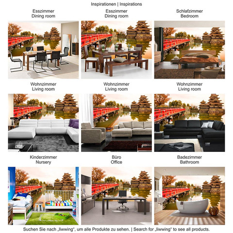 Fototapete Japan Br�cke Wasser Ruhe Romantisch� no. 263