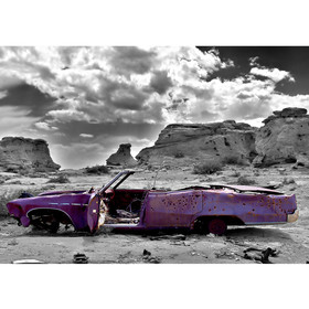 Fototapete Abstrakt altes Auto Landschaft� no. 266