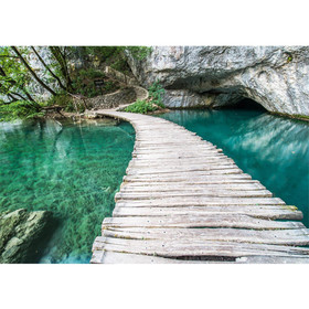 Fototapete Natur Wasser Holzweg Romantisch no. 268