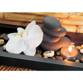 Fototapete Kerze Orchidee Relax Wellness. Romantik Bad...