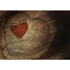Fototapete Holz Herz Romantik Liebe Harz no. 332