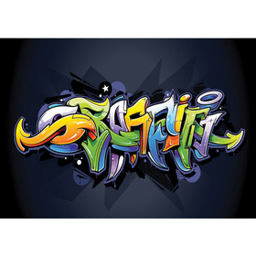 Fototapete Graffiti Malerei bunt Muster Schrift� no. 409