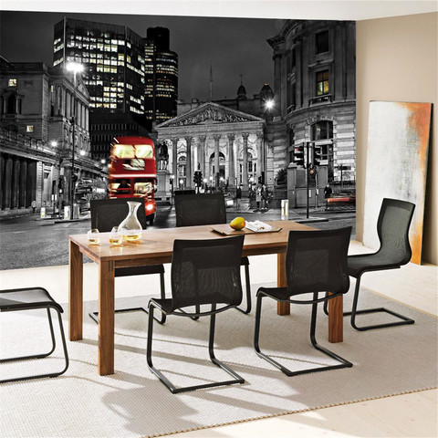 Fototapete London Bus Lightning Nacht Skyline no. 538